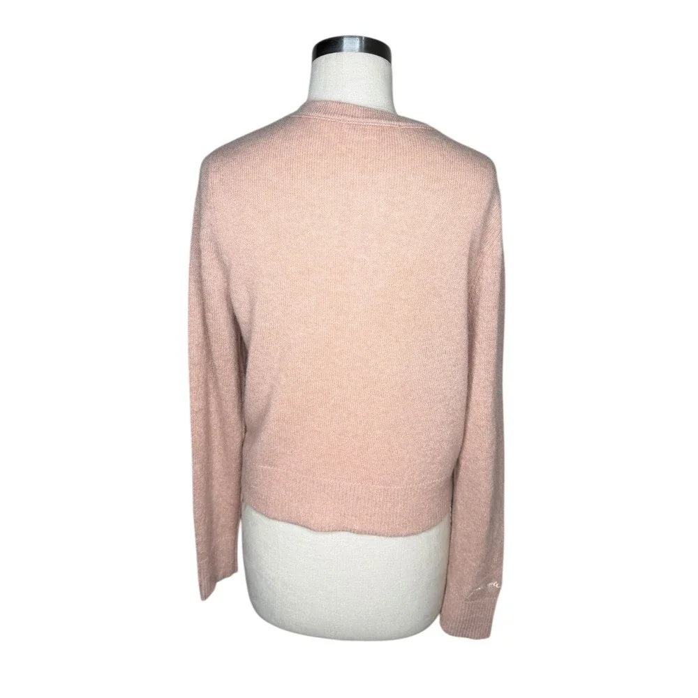 FAVORITE DAUGHTER Tawny Birch Cardigan Pink Cashmere Button Front Women's Size M